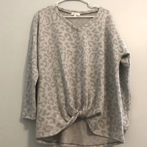Large Leopard Sweater Top